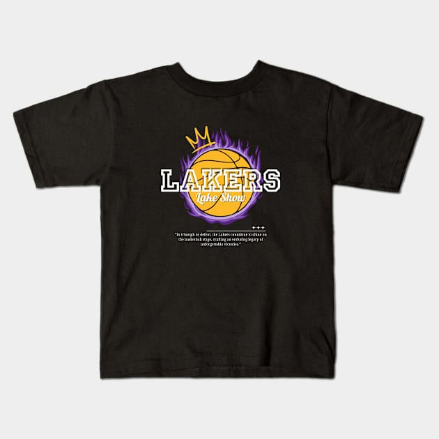 Lakers Lake Show Kids T-Shirt by RCKZ